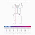Pregnancy dress with flowers blue LINDA