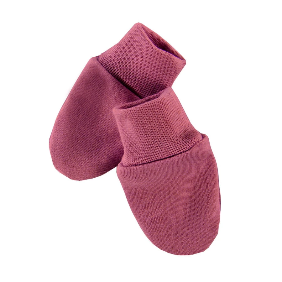 Baby gloves maroon