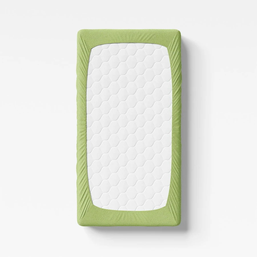 Sheet frotte green