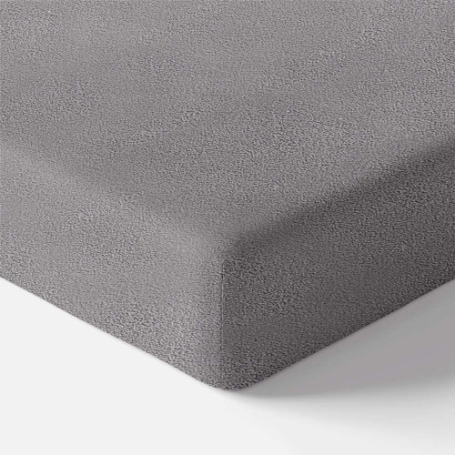 Dětské froté prostěradlo tmavě šedé s gumou
