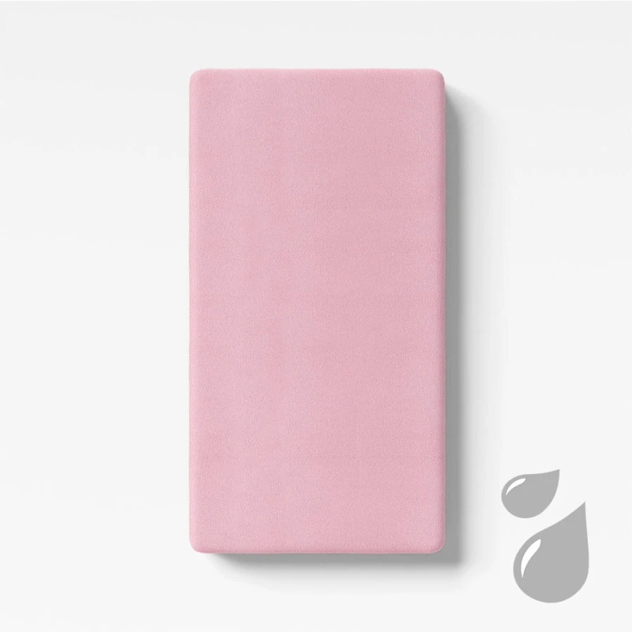 Waterproof frotte sheet pink