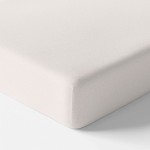 Bavlněné prostěradlo pro miminko ecru s gumou