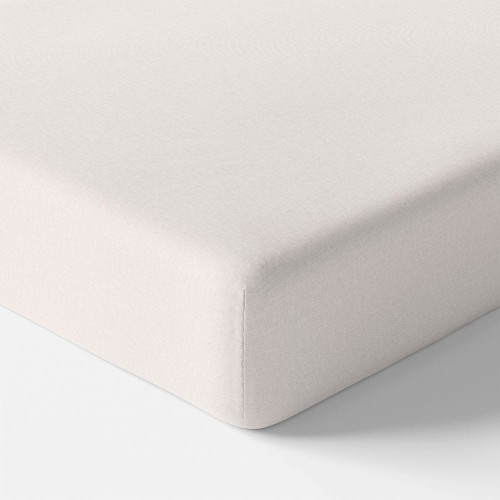 Bavlněné prostěradlo pro miminko ecru s gumou