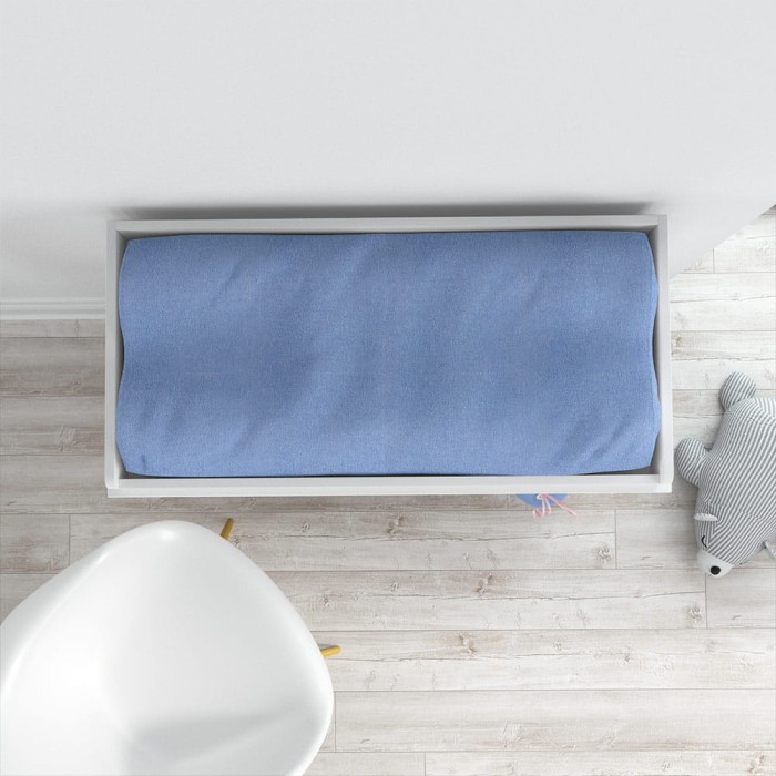 Povlak na přebalovací podložku 70x50 tmavý modrý