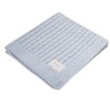 Bamboo blanket braid EEVI light blue