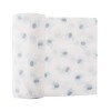 White bamboo wrap with teddies 120x120cm