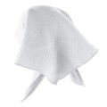 Muslin baby hat white