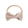 Headband with a bow beige