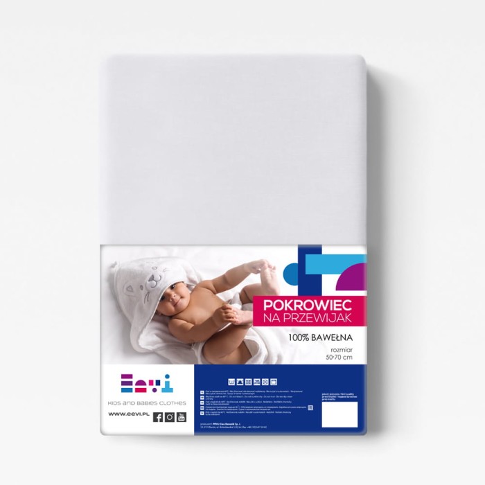 Changing cover white 50x70