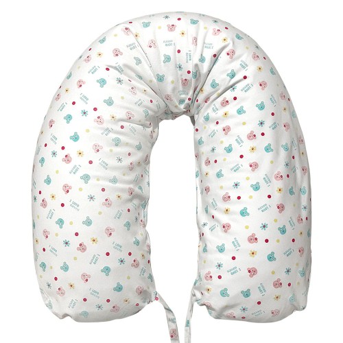 Pregnant women"s pillowcase white bears